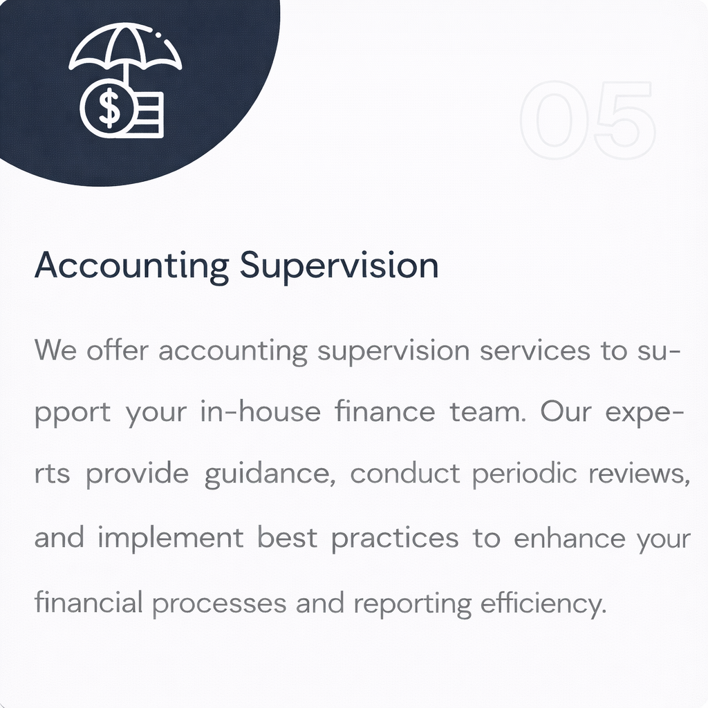 Accounting supervision services overview